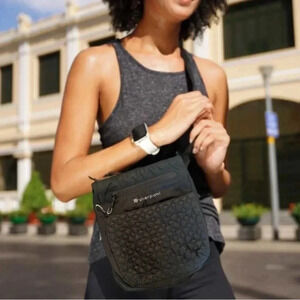 Sherpani Prima Le Black Women’s Crossbody Small Bag Purse Anti-Theft Travel